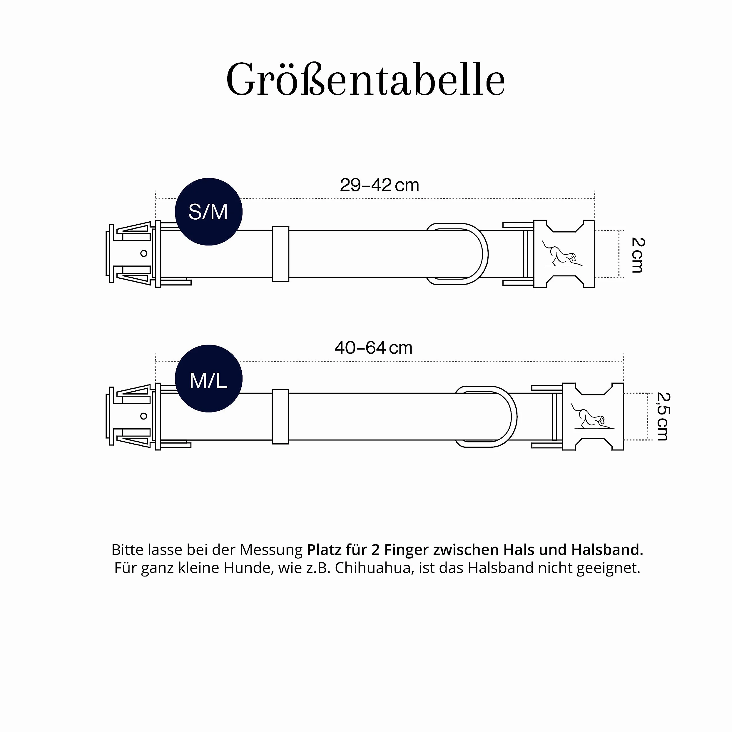 Rose | Collare per cani in set con guinzaglio e dispenser di sacchetti, in pelle vegana, collari per cani, guinzaglio per cani | 2 m, guinzaglio per cani con collare (M/L: 39-59 cm)