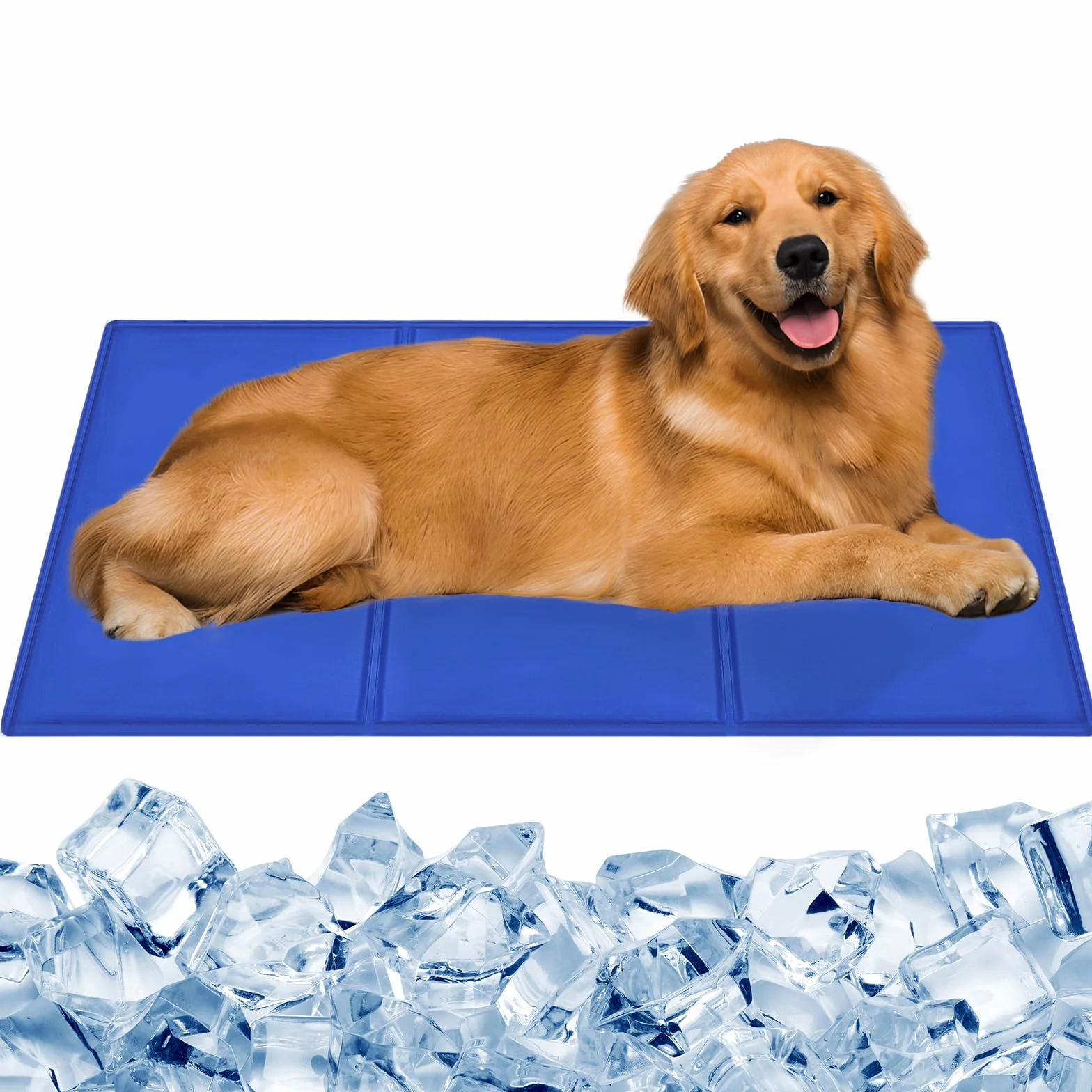 Tappetino Refrigerante Cane 90x50cm in Gel Non Tossico Auto Raffreddamento per Cani e Gatti