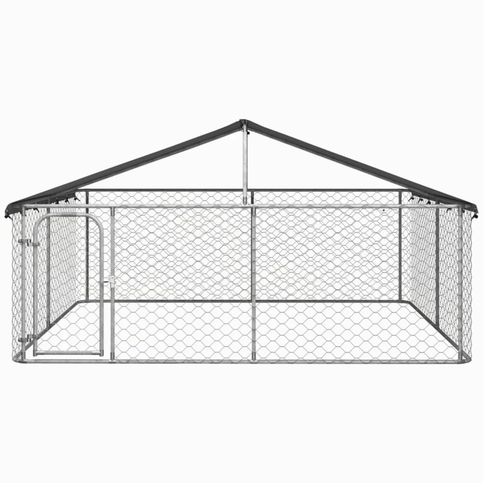 Homgoday Cuccia per cani da esterno con tetto, 300 x 300 x 150 cm, cuccia per cuccioli di cane, recinto da giardino, gabbia per recinto, box adatto per cani, cuccioli, gatti e conigli, animali e
