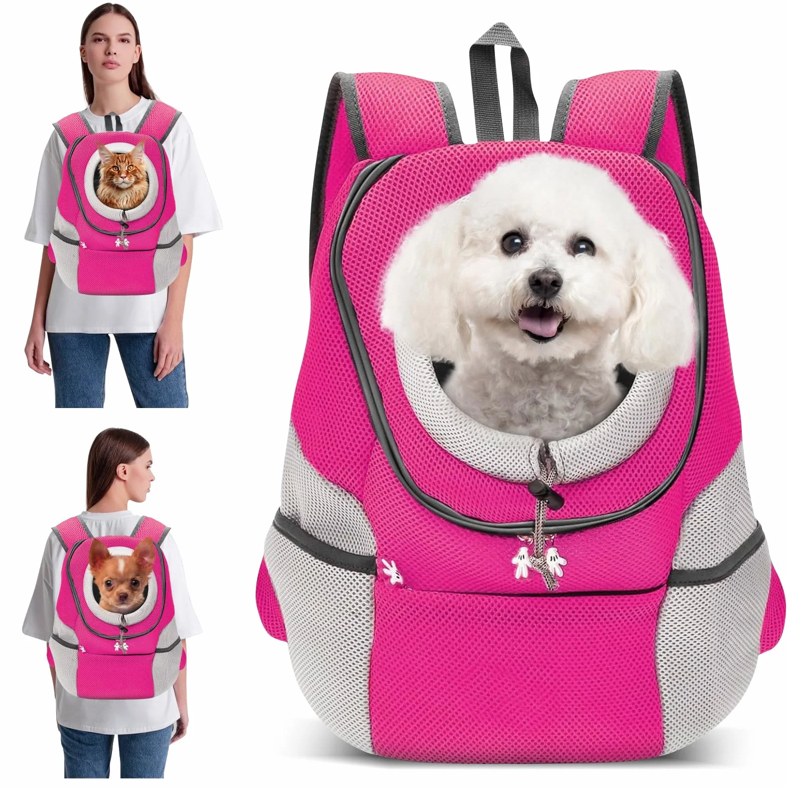 PETCUTE Zaino Porta Cane Marsupio per Cani Gatti Trasportino