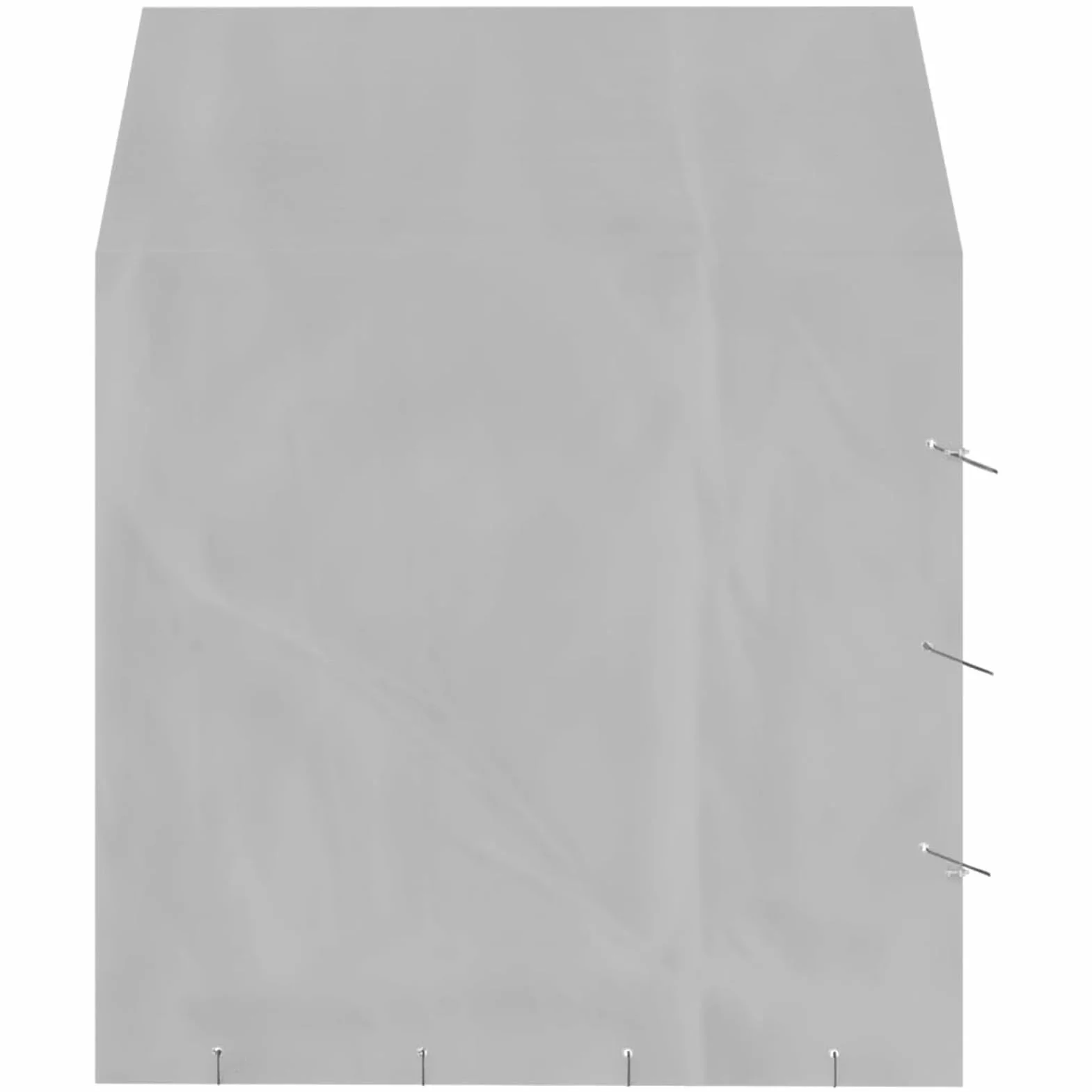 Gabbia per Cani con Tetto Kennel per Cani da Esterno Recinto per Cani da Esterno a Maglie in Acciaio Zincato con Porta con Serratura Argento-2 x 2 x 2.5 m