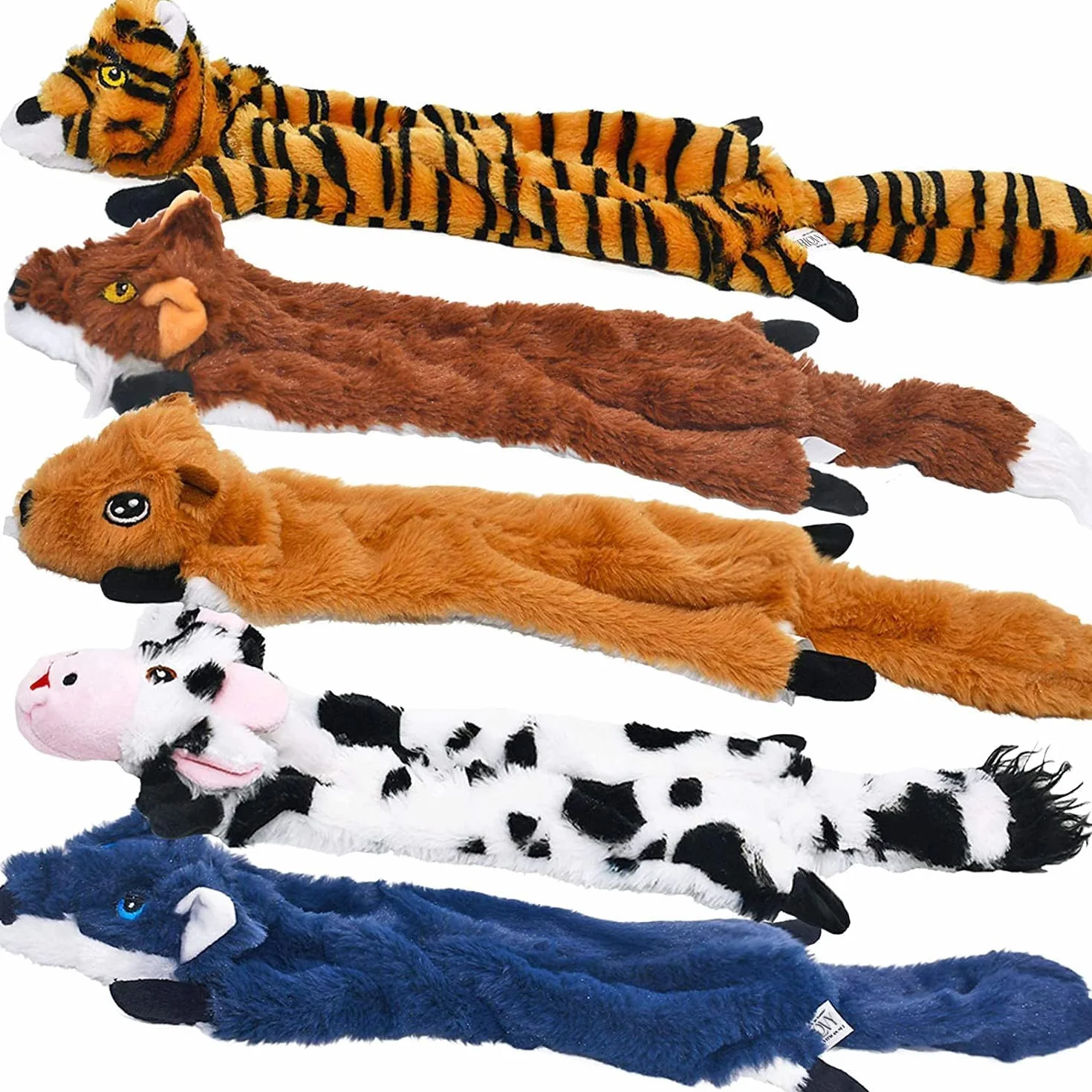 SHARLOVY 5 giocattoli per cani taglia grande media con squeak fruscio peluche senza imbottitura masticare