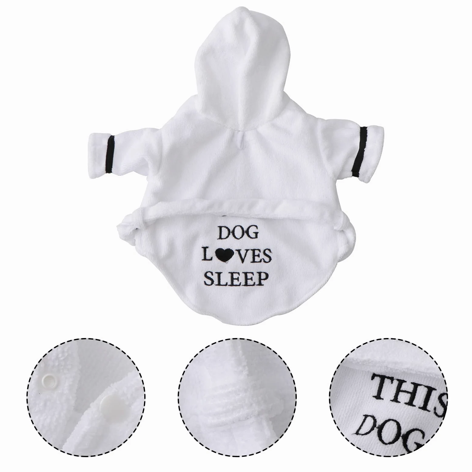 2 Pz Accappatoio per Animali Domestici Asciugamani per Cani Ad Asciugatura Rapida Pigiama per Cani Asciugamano da Bagno con Cappuccio per Cani Accappatoi per Cani Dopo Il Bagno