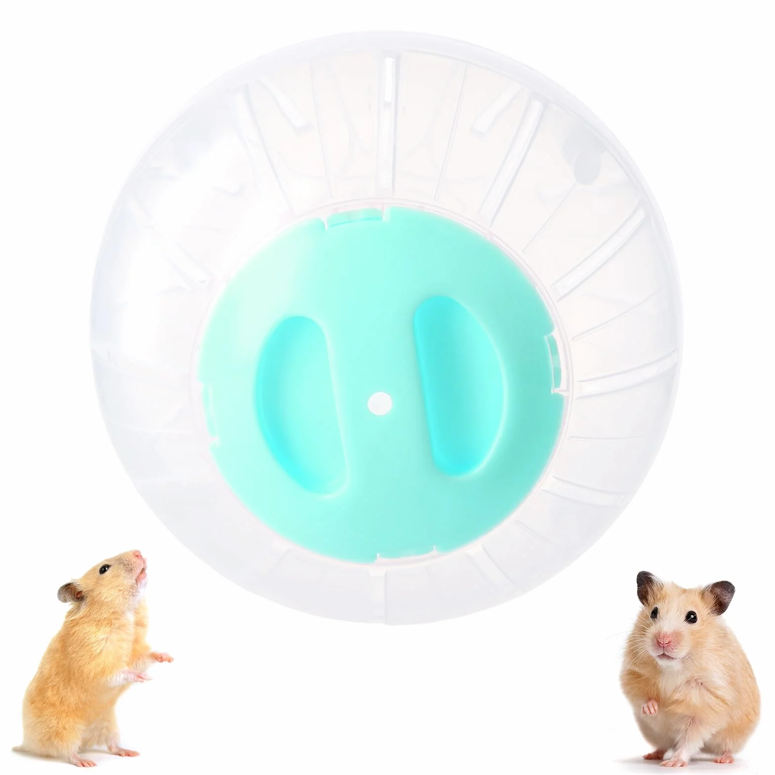 Palla per Criceto, Palla da Corsa per Criceti, Palline Esercizio per Criceti Trasparente, 14,5cm, Palla Fitness Criceto Plastica, Ruota di Corsa per Hamster, Animali, Roditori, Nano Gerbilli (Blu)