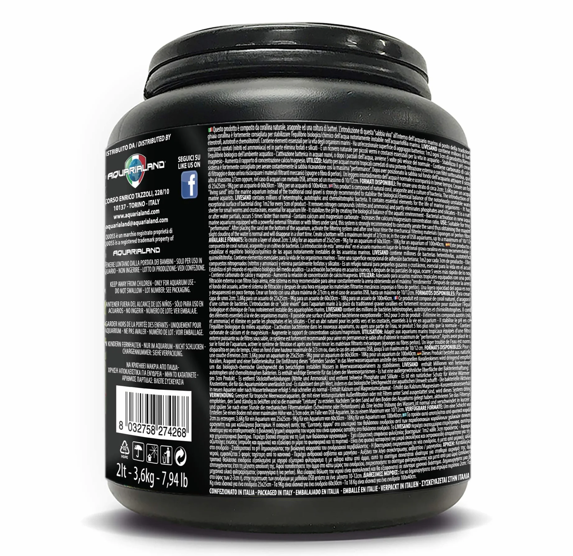 Haquoss Live Sand, 3.6 kg