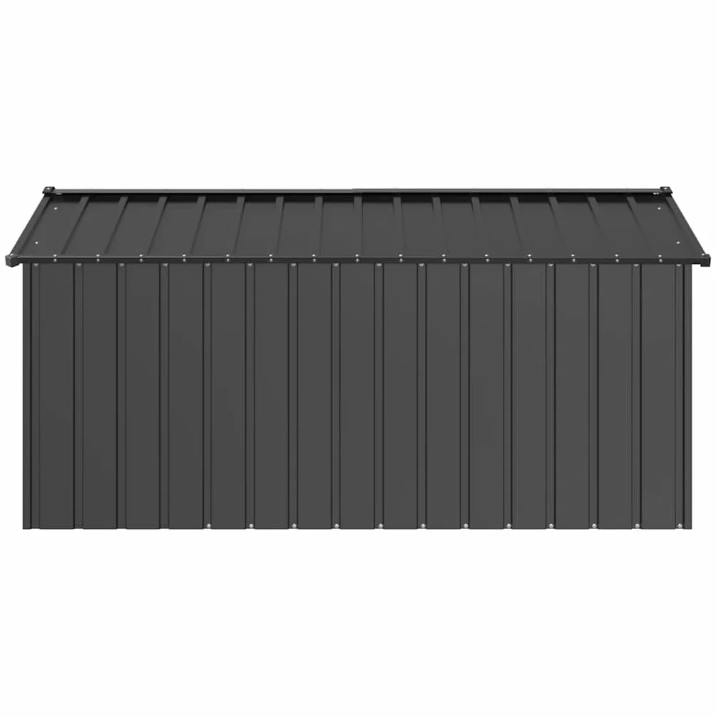 Gabbia Cani con Tetto 114x202x101cm Acciaio Zincato, Box per Cani da Esterno, Gabbia per Cani, Box per Cani, Recinto per Cani