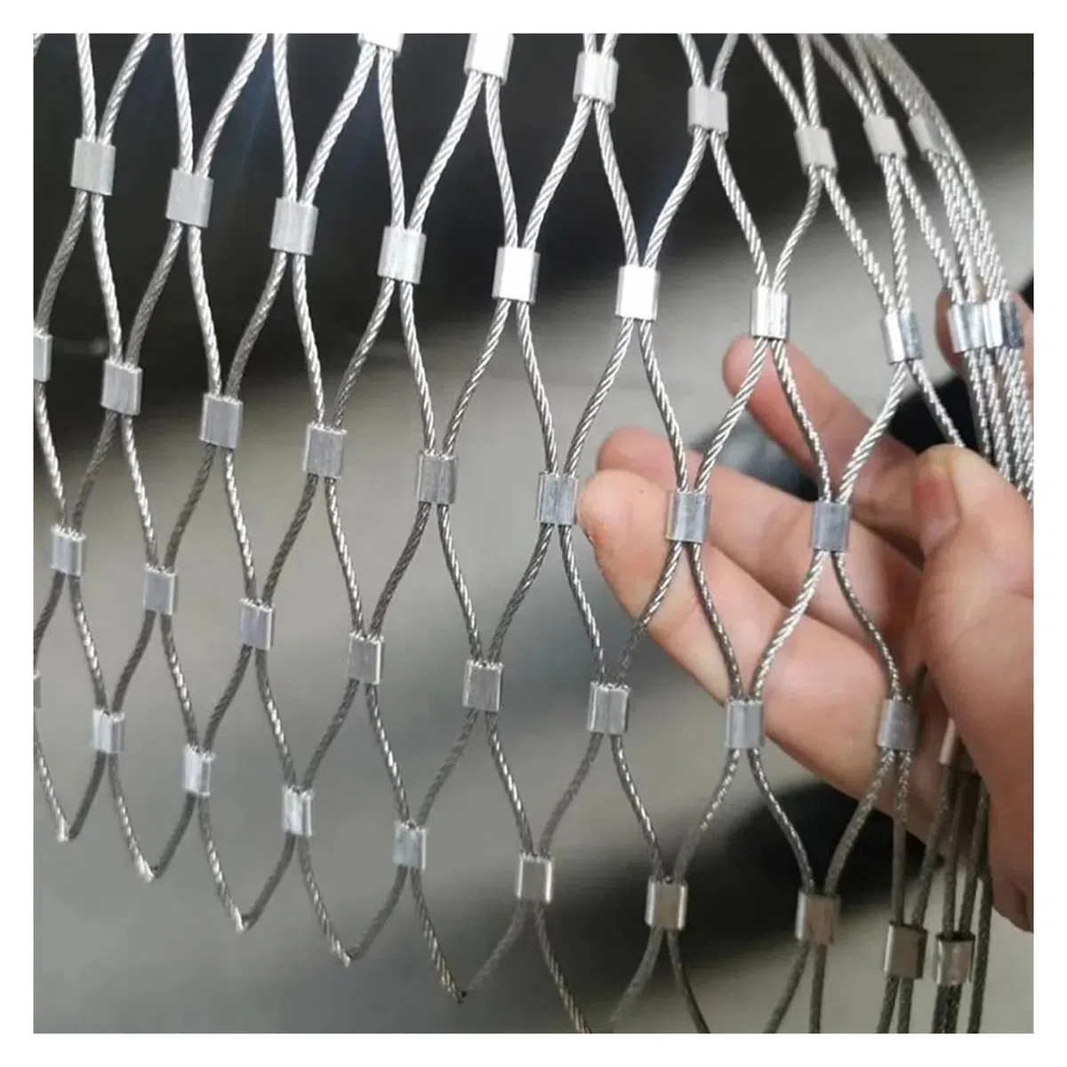 Rete metallica in acciaio inossidabile per piante rampicanti Rete di protezione per balcone personalizzabile (colore: argento Dimensioni: 1x12m) - Forte barriera di sicurezza