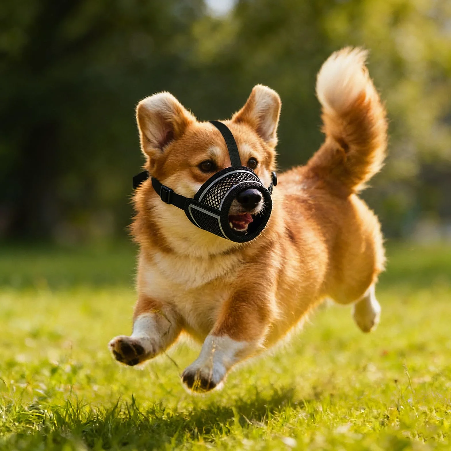 Museruola Per Cane in Nylon,Museruola Traspirante per Cani,Dog Muzzle Regolabile Cane,Traspirante Museruole per Cani in Rete,Prevenire Morsi Masticare e le Ingestioni Sostanze Nocive (XL)