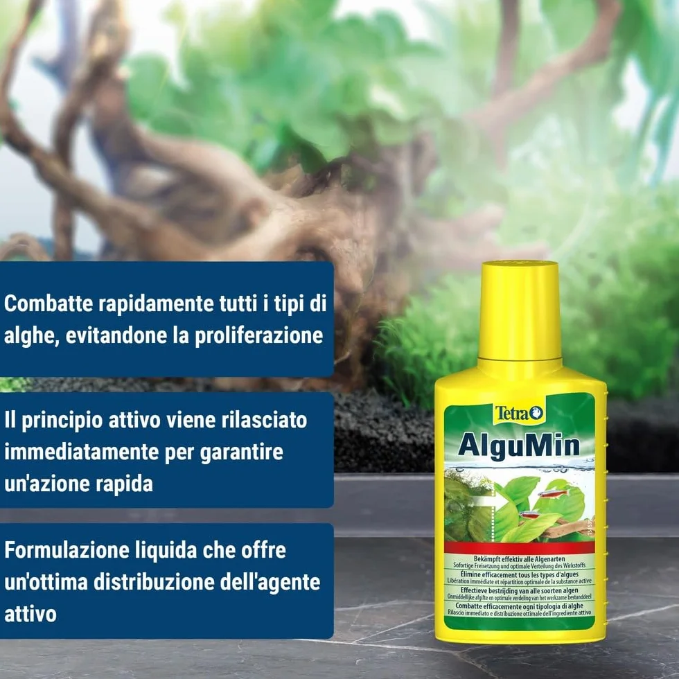 Tetra Algumin Combatte Efficacemente Ogni Tipologia Di Alghe, 100 ml