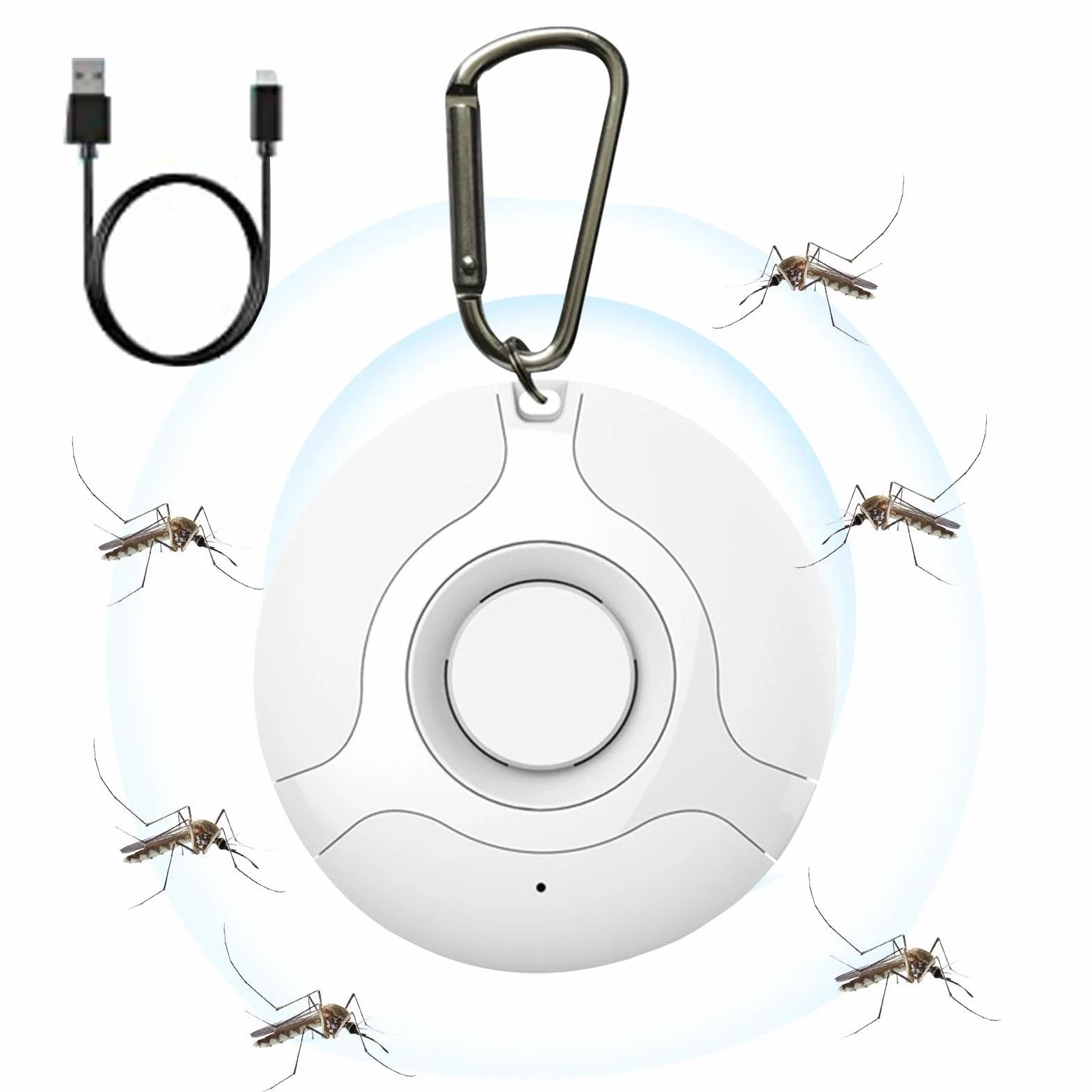 Repellente ad ultrasuoni per pulci e zecche 5V 100mAh per cani esterno portatile