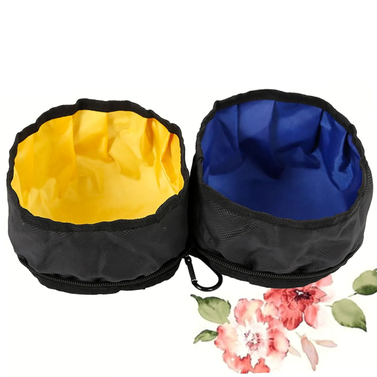 YARNOW 2 Pz Ciotole Doppie Per Animali Domestici Ciotole Impermeabili Per Cani Pieghevoli Per Animali Domestici Tazza Espandibile Pieghevole Viaggiare Prodotti Per i Piega