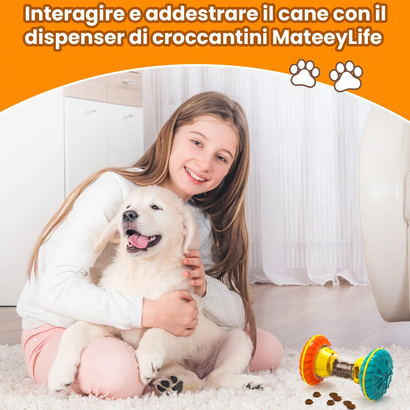 MateeyLife Giochi per Cani Interattivi - Giocattoli Mentalmente Stimolanti con Slow Feeder, Puzzle Anti Noia per Attivazione Mentale Cuccioli/Adulti