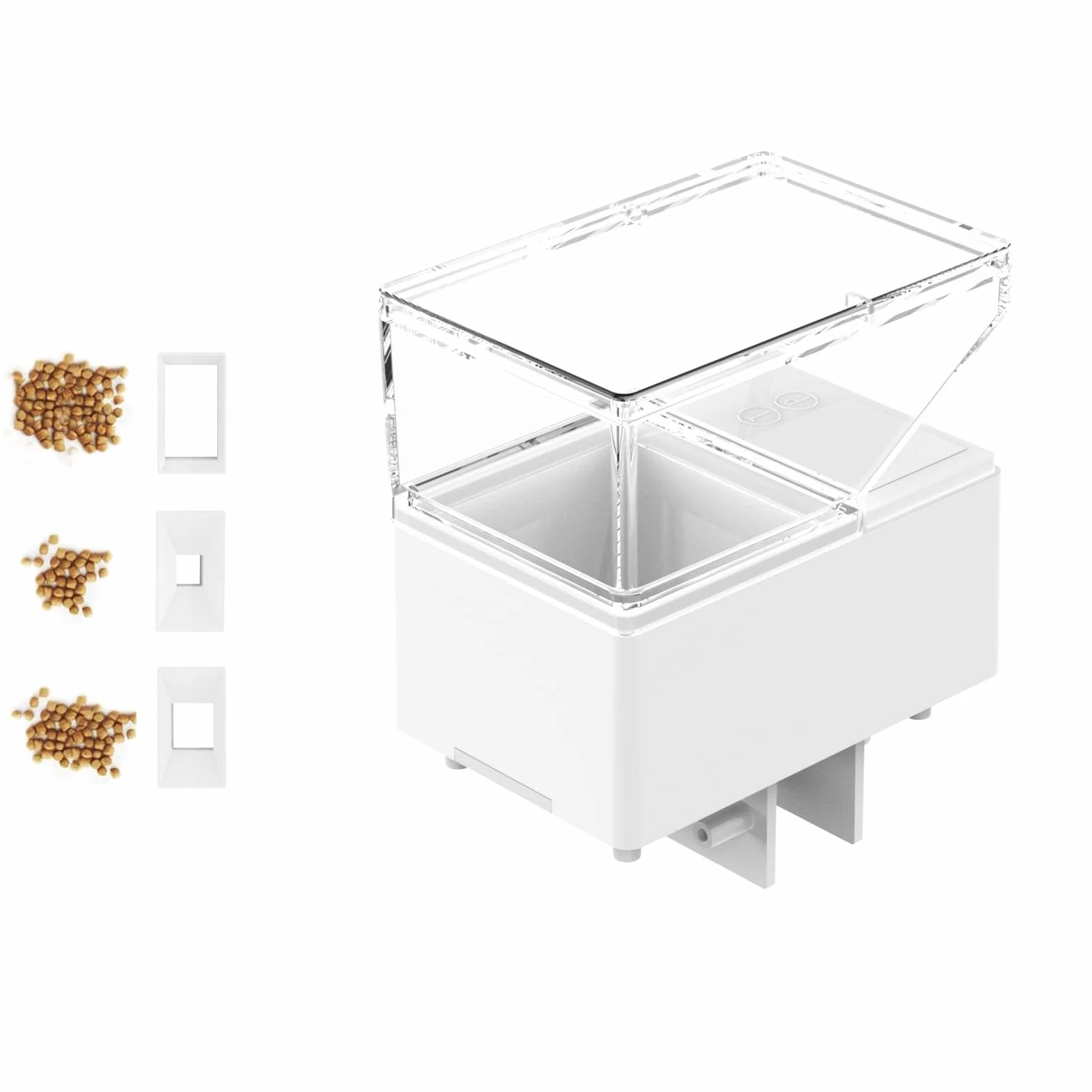 Alimentatore Automatico per Pesci per Acquario 500 ml con Display Digitale Silenzioso