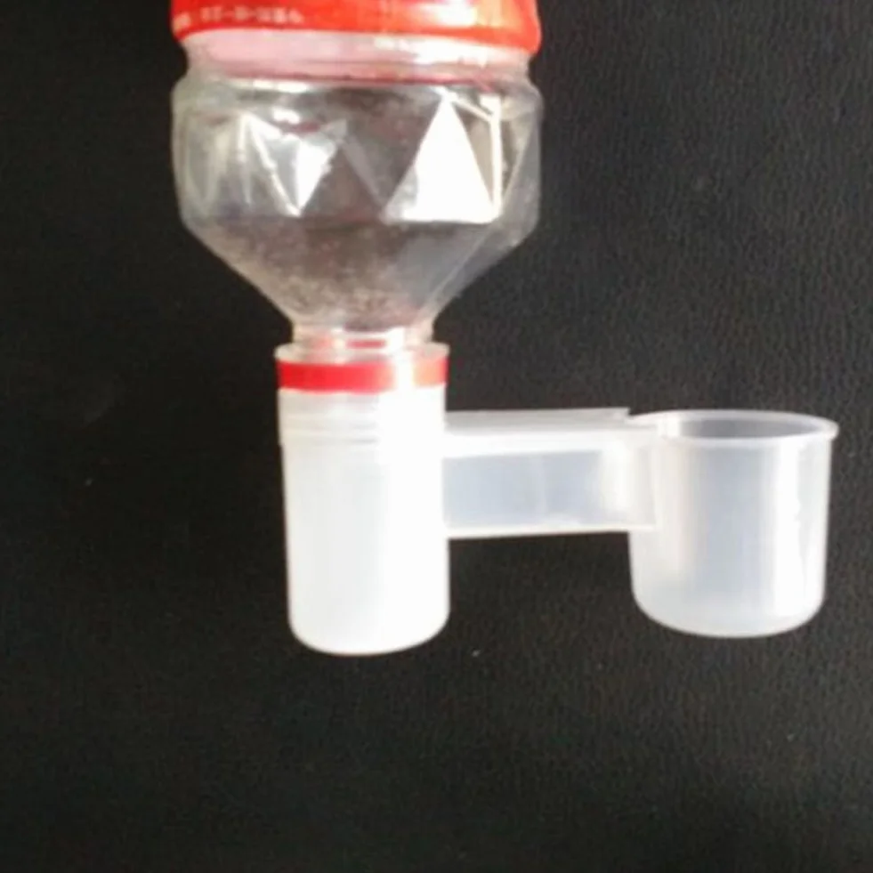 Gemini _ Mall - Distributore di acqua e abbeveratoio in plastica con ciotola per uccelli