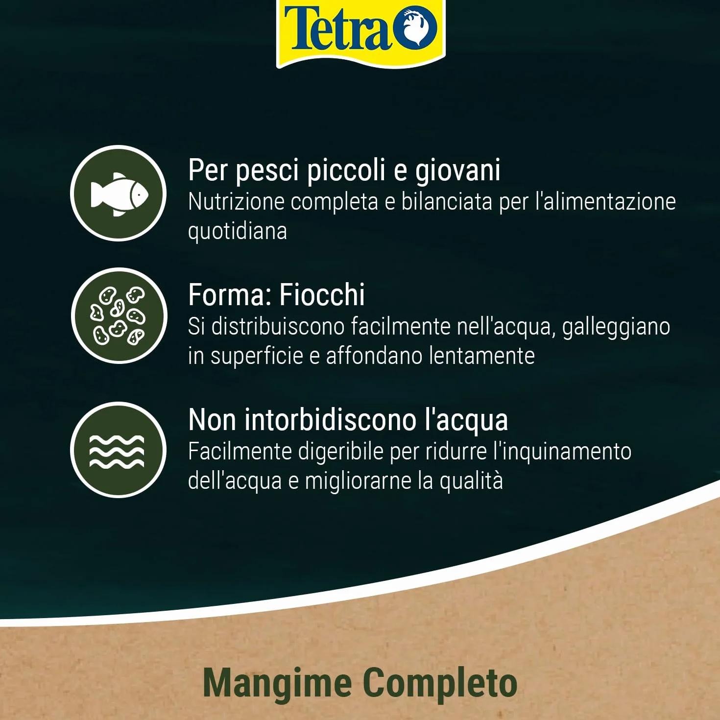 Tetra Pond Flakes 1 L Mangime per Pesci in Fiocchi, Ottimale per Pesci Giovani e di Piccole Dimensioni del Laghetto da Giardino