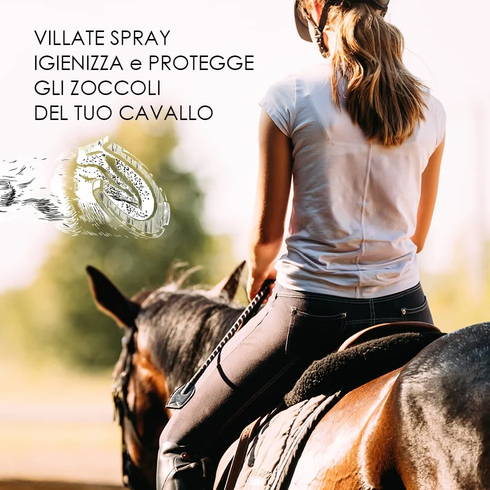 Wild Horses | Villate Gel, Lozione Detergente ed Igenizzante per la Pulizia e la Protezione del Fettone, Prodotto Pulente e Protettivo, Rimuove Impurità dallo Zoccolo, 250ml
