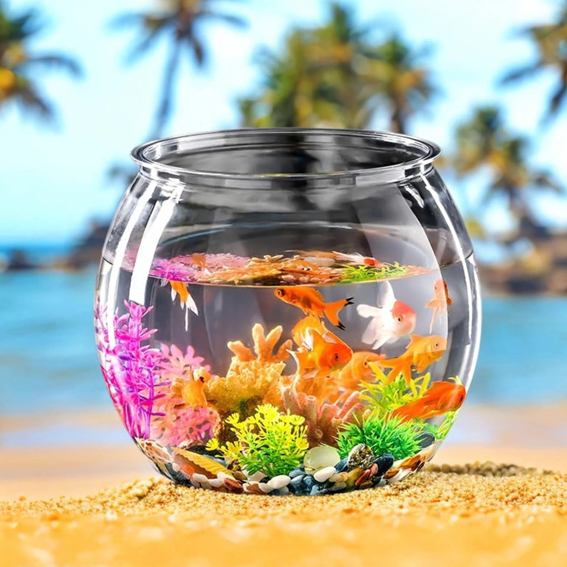 Contenitore Per Allevamento Pesci Per Acquario, Incubatore Galleggiante In Plastica, Serbatoio Di Pesce Allevamento Scatola, Con Ventose,Gamberetti, Pesci Pagliaccio, Pesci Aggressivi Feriti