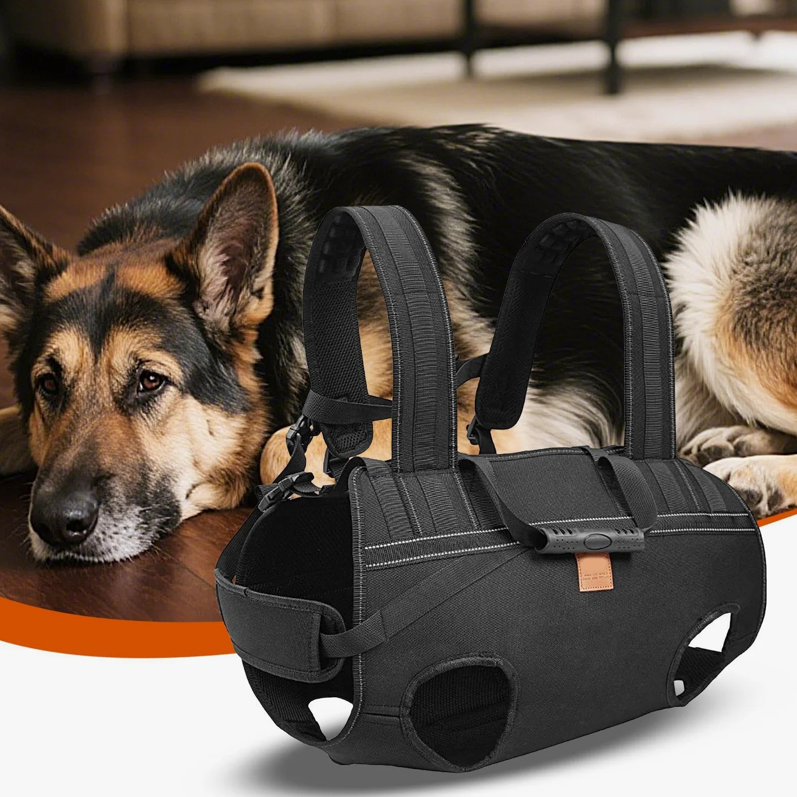 Imbracatura per cani senior – regolabile per cani – traspirante regolabile per animali anziani recupero mobilità assistenza quotidiana all'aperto