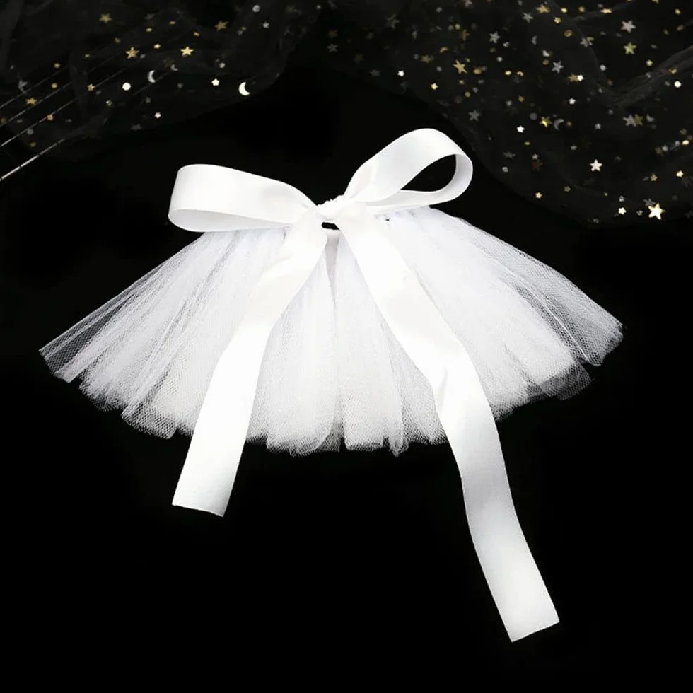 Set di 2 fiocchi di Natale tutù gonna per cani tulle costume