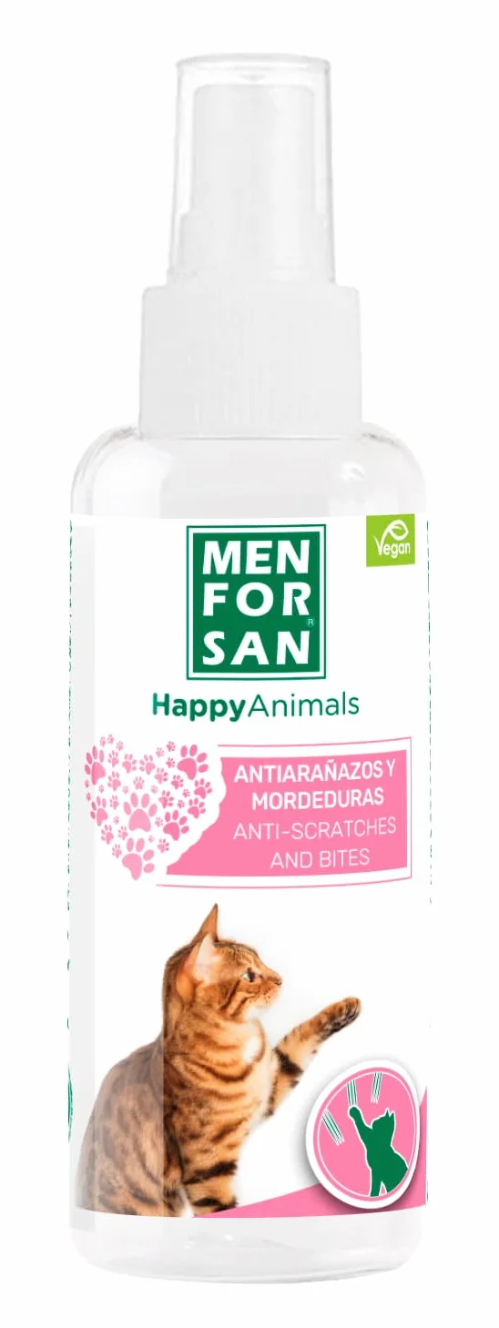 Menforsan Antigraffio e Anti-Morso 60 Ml, Prodotto Educativo Naturale per Gatti