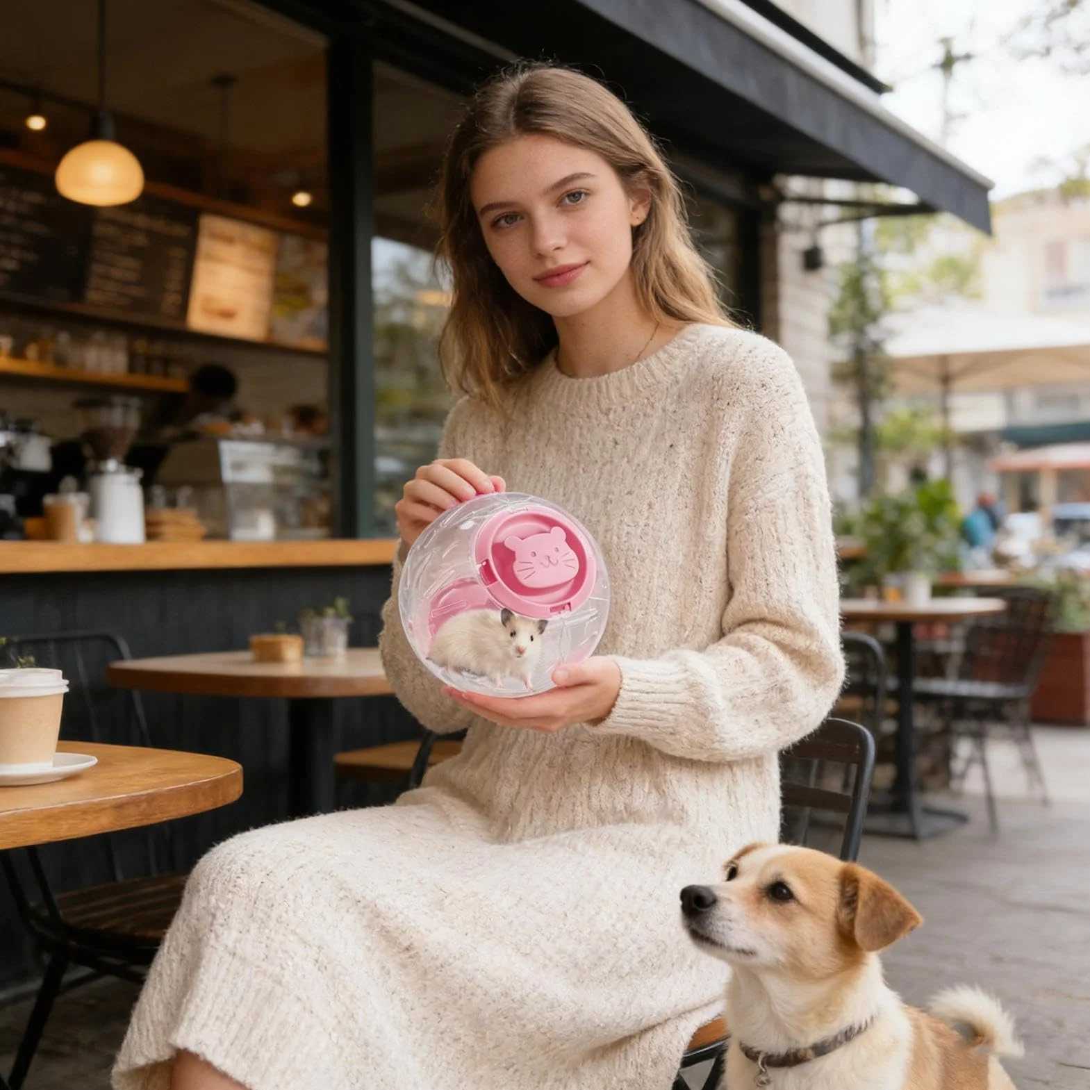 Grande Pallone Da Esercizio Per Criceto, Trasparente, Silenzioso, Sicuro, Per Corsa – Criceto Siriano E Piccoli Animali | Sfera Da Corsa Del Criceto Chiara | Palla Di Attività Portatile Pours Animale