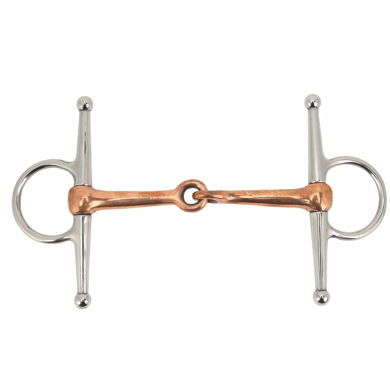 KIMISS Filetto per Cavallo Filetto a Guancia Intera Inglese Filetto a Guancia Intera per Cavallo Filetto Ad Anello in Acciaio Inossidabile per Accessori per Cavalli da Esterno 125Mm