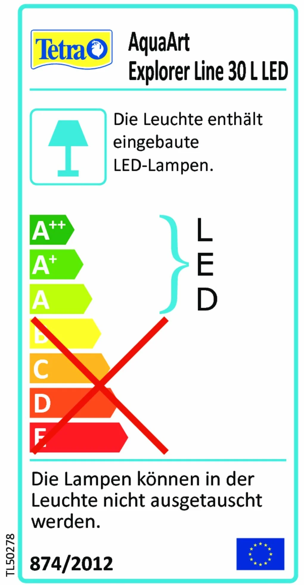 Tetra Explorer Line - Set completo per acquario, 30 l, design acquario con parabrezza curvo, illuminazione a LED, tecnica, fodera e prodotti per la cura, colore: Nero