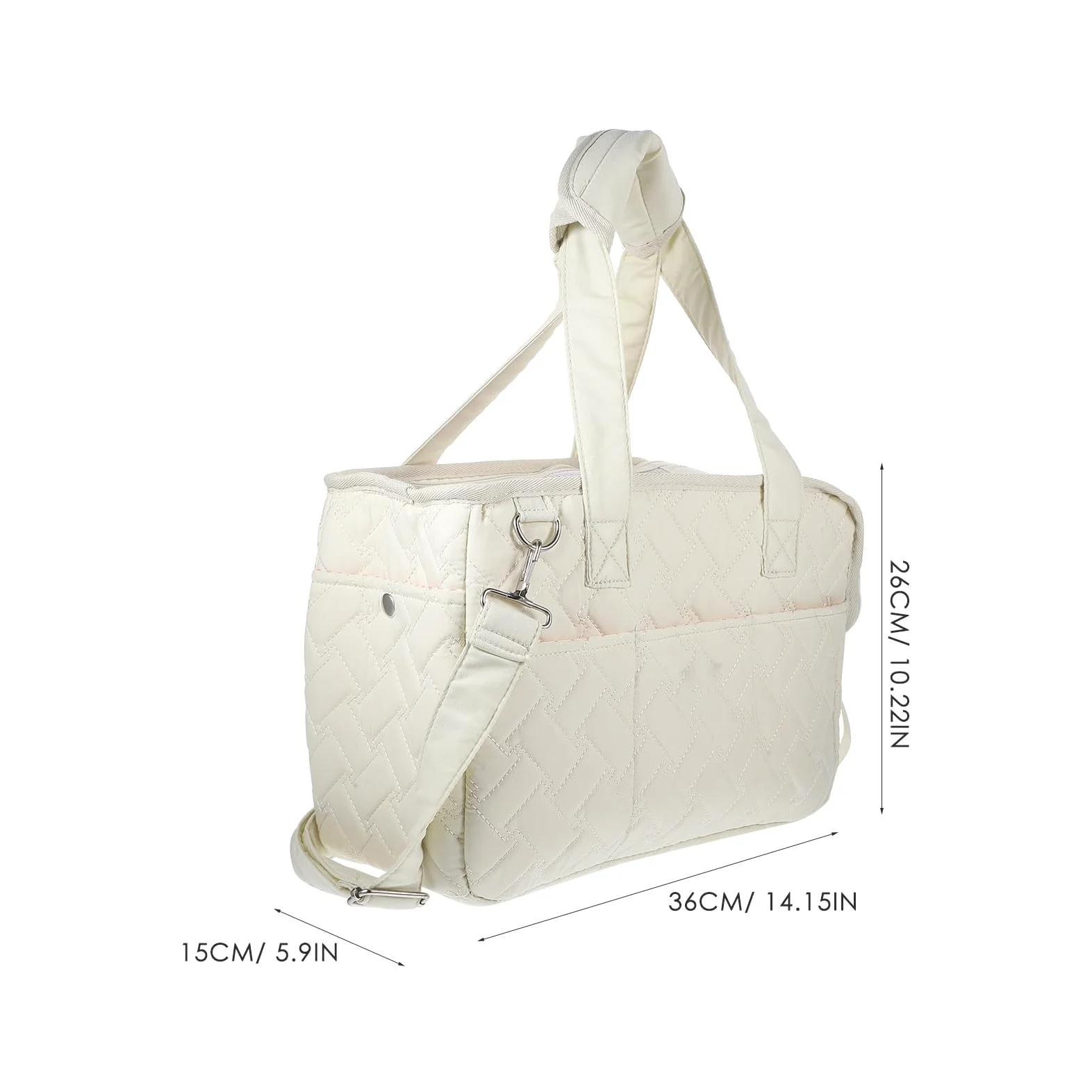 Generic Borsa per Trasporto Animali in Tela Beige, Comoda da Portare, per Gatti e Cuccioli Durante Escursioni e Passeggiate All'aperto
