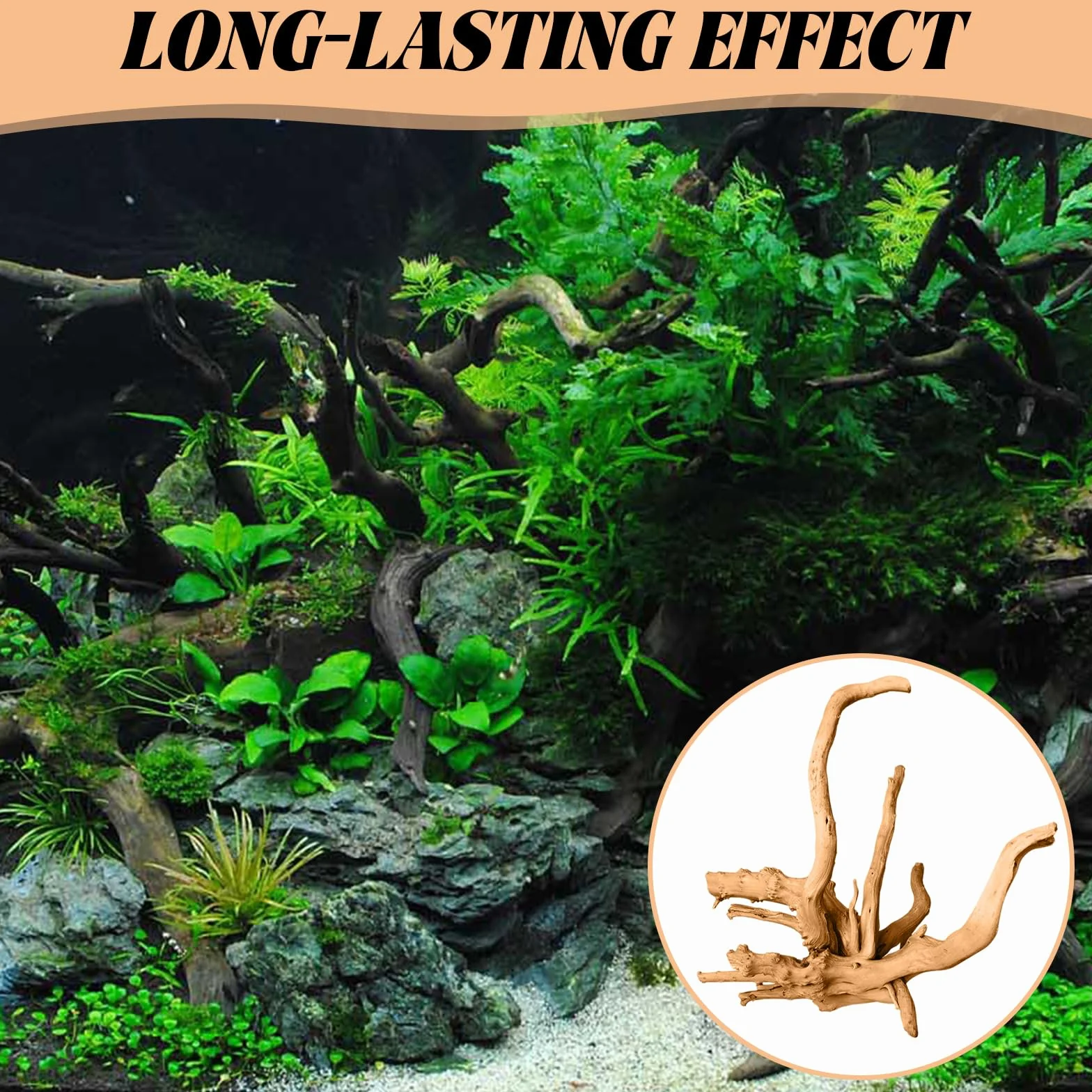 Pietre per Acquario 4 Pezzi Tronchi Acquario Acqua Dolce 12-20cm Vendita Radici di Legno Forma Casuale Tronco Legno per Decorazione Interni Acquari e Terrari per Rettili