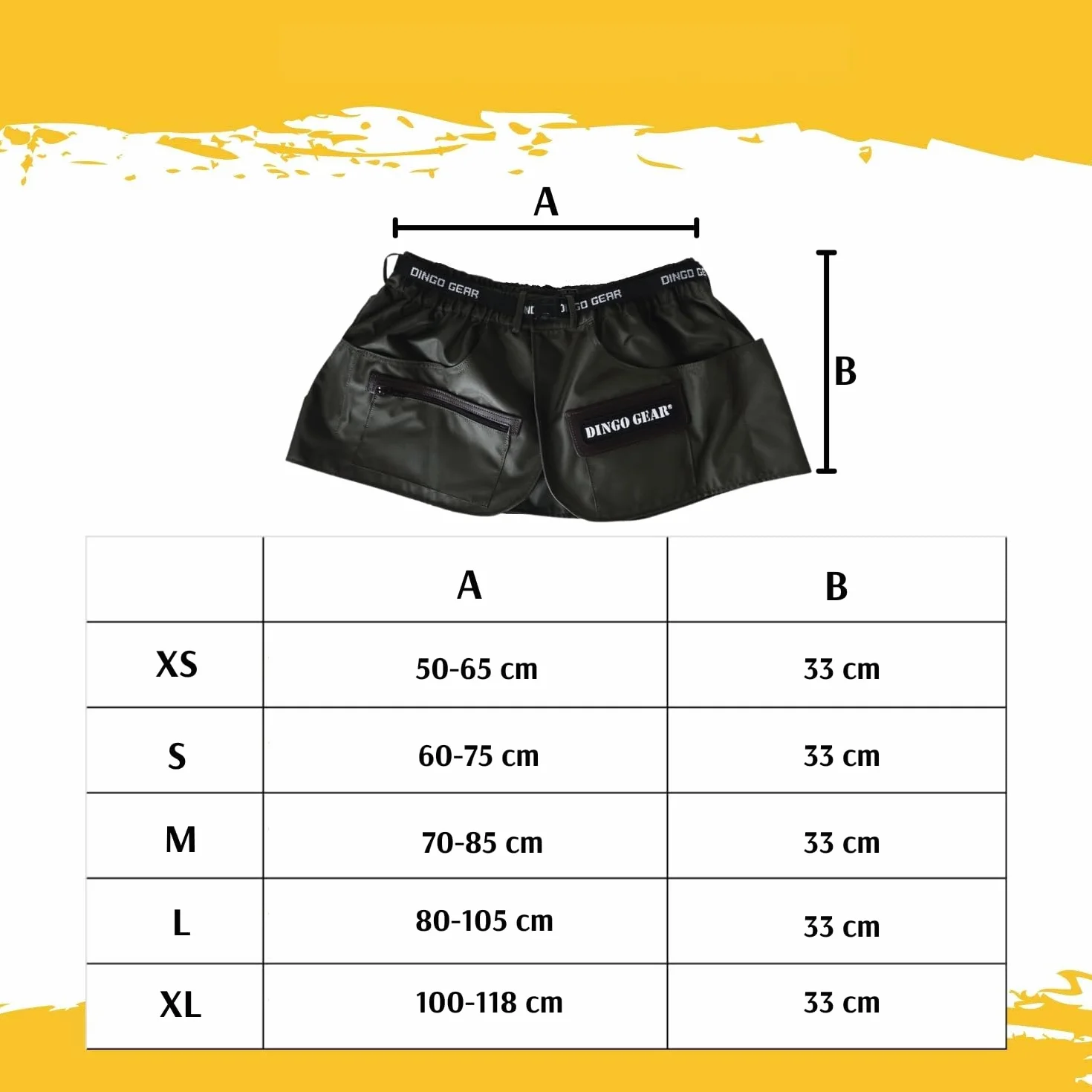 Dingo Gear Gonnellino Tecnico per addestramento Nero S