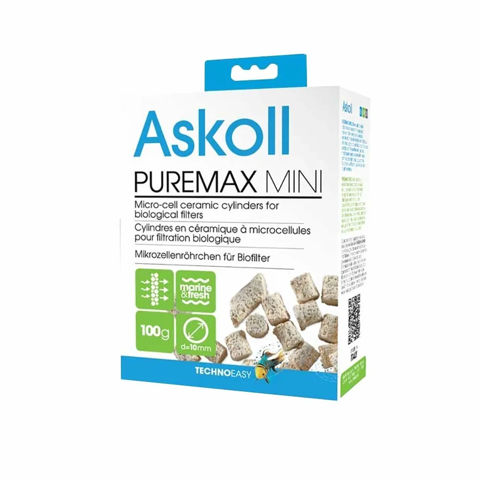 Askoll Cannolicchi Pure Max Mini 100gr Busta Trasparente