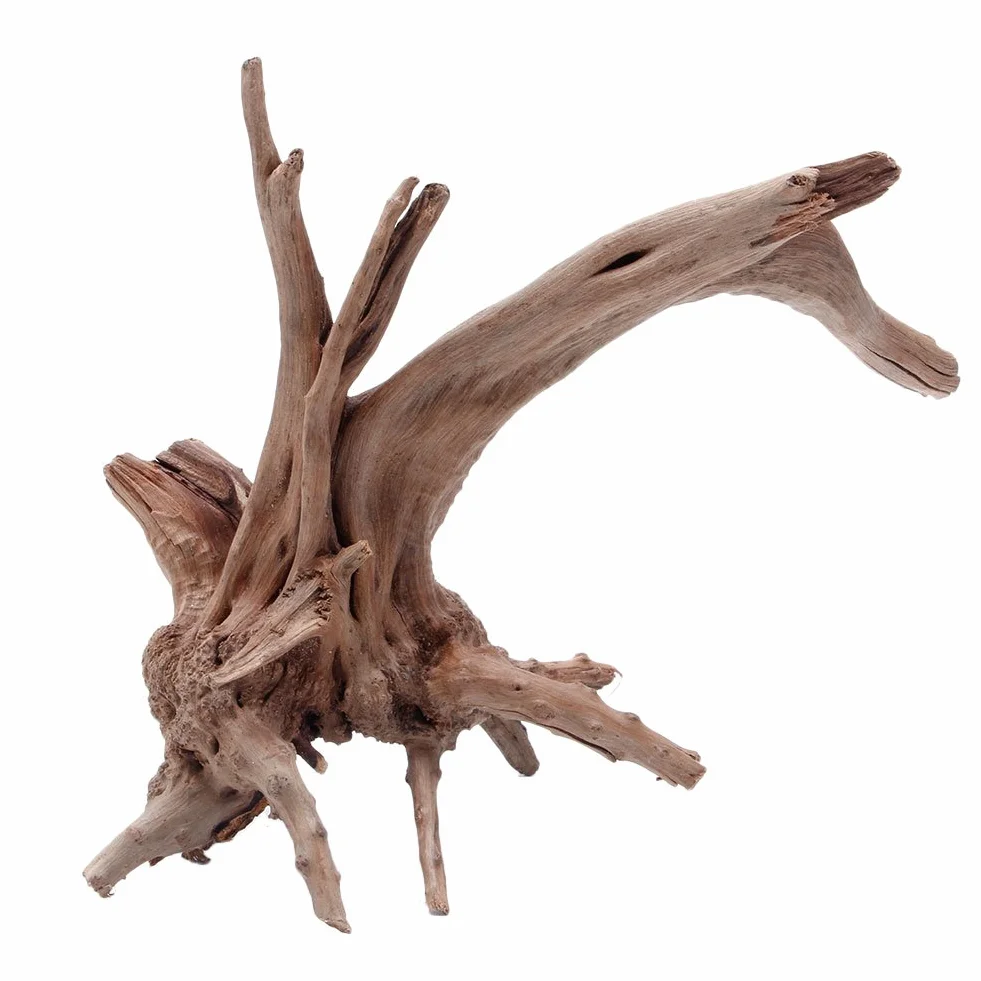 Driftwood per decorazione dell'acquario, tronco naturale in legno, albero di legno naturale, pesci d'acquario per la decorazione di piante da serbatoio ornamento