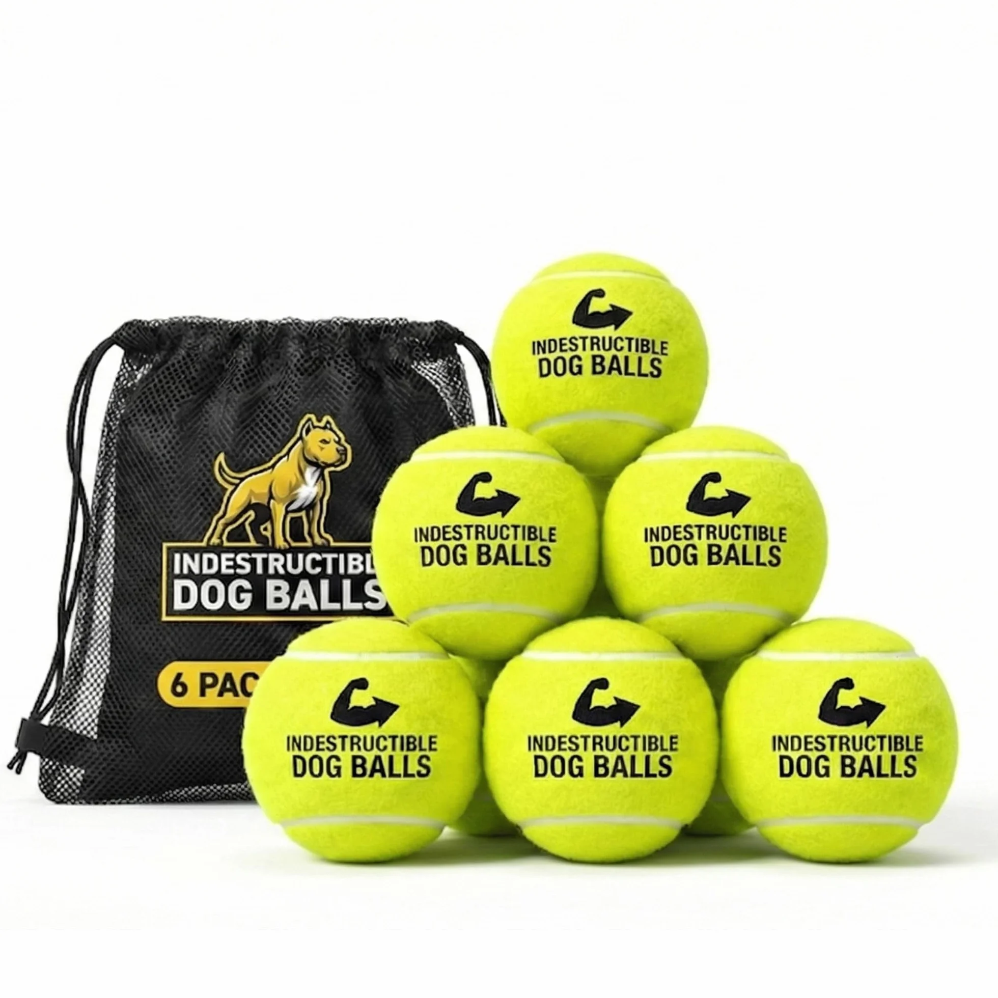 Big Game Hunters Palla da tennis a doppia resistenza per cani indistruttibile